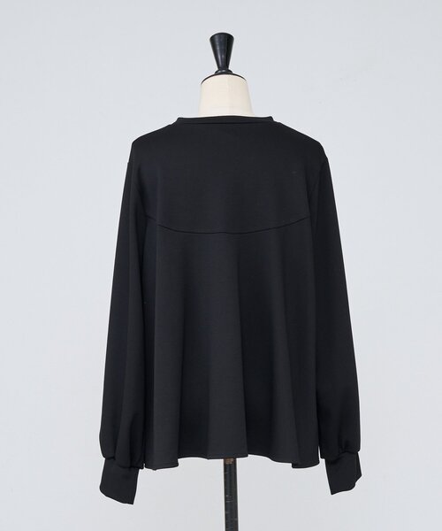 ビアズリー ダンボールフレアカットソー　プルオーバー　黒　美品　最終価格 フレアプルオーバー（Tシャツ/カットソー）｜BEARDSLEY（ビアズリー
