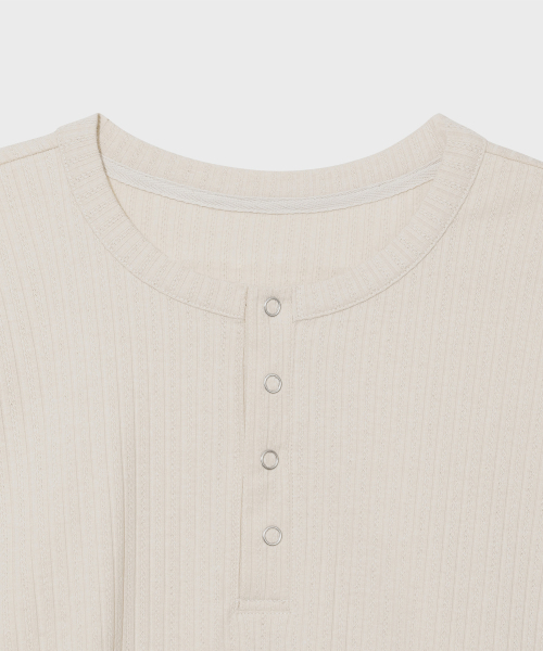 SECONDMONO（セカンドモノローグ）の「ゴルジヘンリーニットロングスリーブ[ベージュ]_SETS044BEIGE（Tシャツ/カットソー・レディース・その他・SMALL/MEDIUM/LARGE）」の5枚目の写真