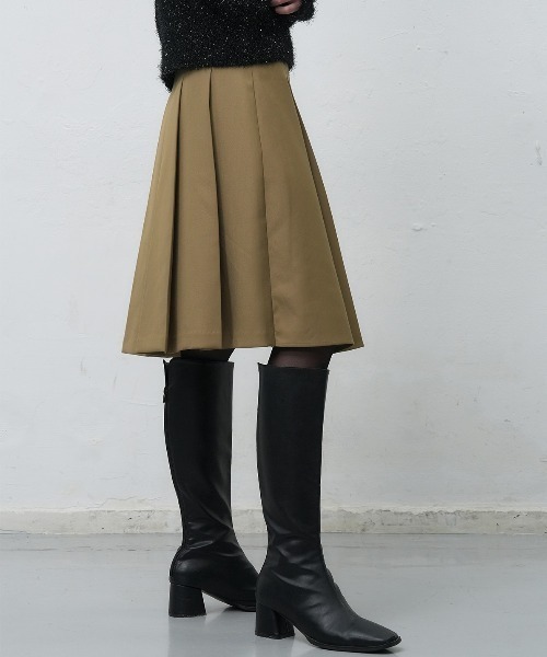 【GENERAL IDEA】ラッププリーツスカート / PLEATS LAP SKIRT