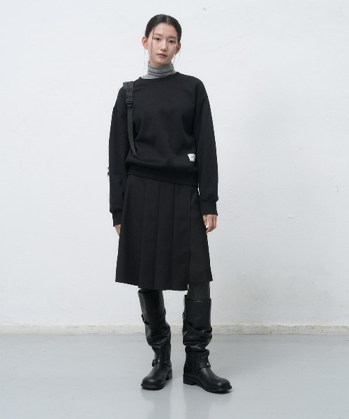 【GENERAL IDEA】ラッププリーツスカート / PLEATS LAP SKIRT