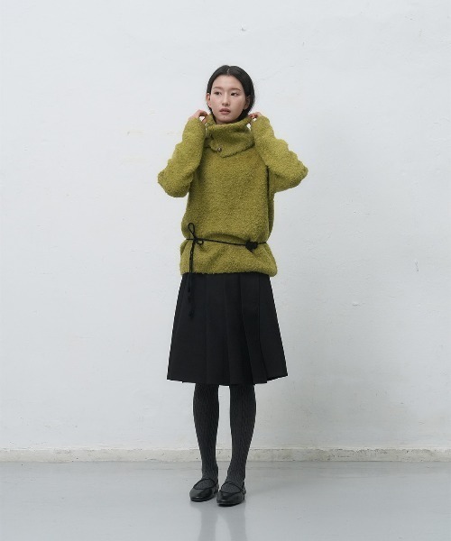 【GENERAL IDEA】ラッププリーツスカート / PLEATS LAP SKIRT