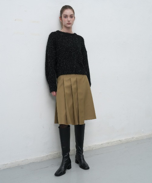 【GENERAL IDEA】ラッププリーツスカート / PLEATS LAP SKIRT