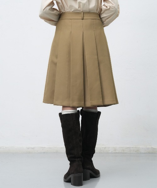 【GENERAL IDEA】ラッププリーツスカート / PLEATS LAP SKIRT
