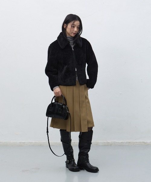 【GENERAL IDEA】ラッププリーツスカート / PLEATS LAP SKIRT
