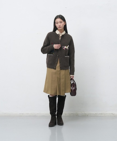 【GENERAL IDEA】ラッププリーツスカート / PLEATS LAP SKIRT