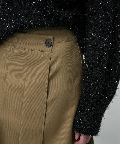 【GENERAL IDEA】ラッププリーツスカート / PLEATS LAP SKIRT