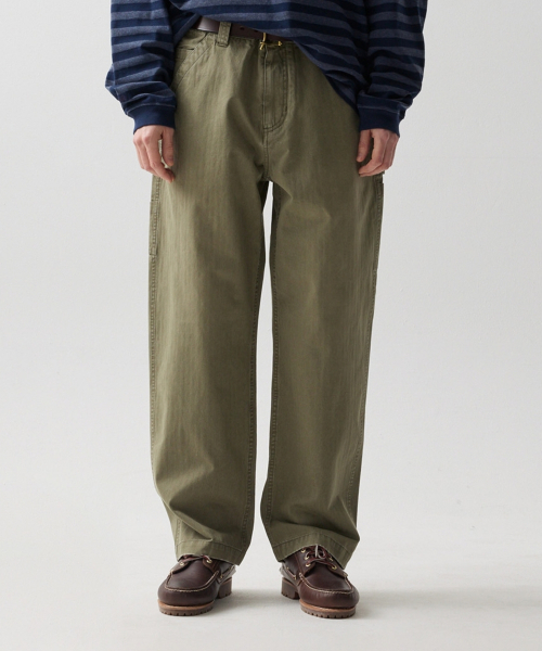 NAMERCLOTHING(ネイマークローディング)の「HBT WORK PANTS OLIVE(その他パンツ・レディース・その他・MEDIUM/LARGE/X-LARGE)」の1枚目の写真