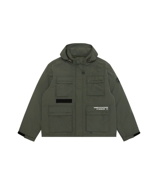 AAPE BY A BATHING APE(エーエイプバイアベイシングエイプ)の「AAPE MAIN DOWN JACKET(ダウンジャケット/コート・メンズ・ブラック/カーキ・MEDIUM/LARGE/SMALL/X-LARGE)」の2枚目の写真