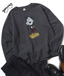 Salong hameu（サロン ハミュー）の「Disney（ディズニー）キャラクタープリント ピグメントライク 裏起毛スウェットトレーナーメンズ レディース ユニセックス（スウェット）」