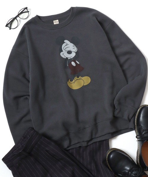 セール】Disney（ディズニー）キャラクタープリント ピグメントライク