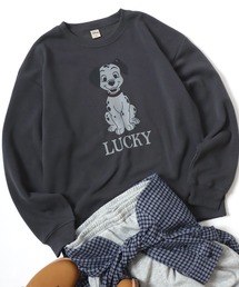 Salong hameu（サロン ハミュー）の「Disney（ディズニー）キャラクタープリント ピグメントライク 裏起毛スウェットトレーナーメンズ レディース ユニセックス（スウェット）」