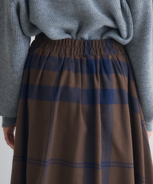 KATHARINE ROSS（キャサリンロス）の「【PILLINI/ピリーニ】ビッグチェックバルーンスカート（スカート・レディース・ブラウン/ブラック・MEDIUM）」の16枚目の写真