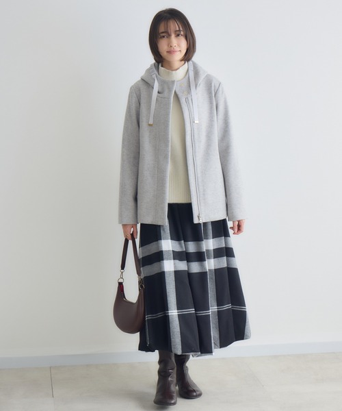 KATHARINE ROSS（キャサリンロス）の「【PILLINI/ピリーニ】ビッグチェックバルーンスカート（スカート・レディース・ブラウン/ブラック・MEDIUM）」の6枚目の写真