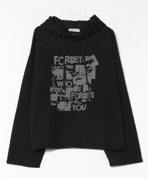 Figments（フィグメンツ）の「パンクプリントニットパーカー（パーカー・レディース・グレー/ブラック・FREE）」の11枚目の写真