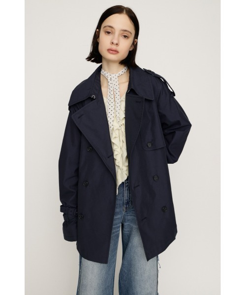 SLY（スライ）の「【2026SS新作】BALLOON TRENCH COAT バルーントレンチコート 冬服 春服（トレンチコート・レディース・ネイビー/ベージュ・FREE）」の5枚目の写真