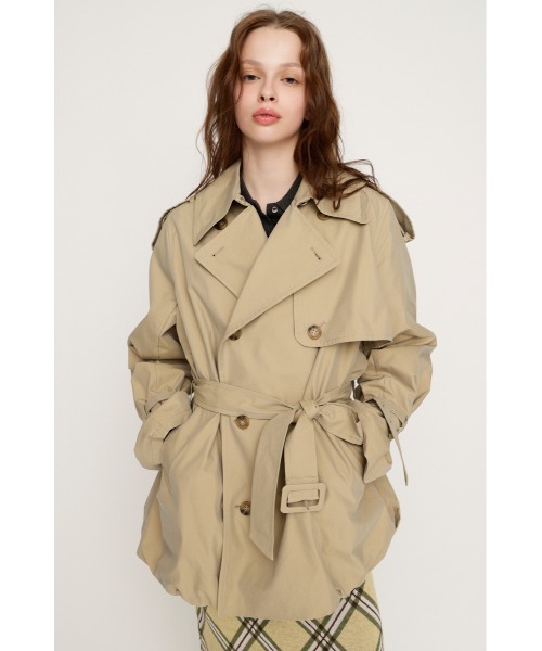 SLY（スライ）の「【2026SS新作】BALLOON TRENCH COAT バルーントレンチコート 冬服 春服（トレンチコート・レディース・ネイビー/ベージュ・FREE）」の17枚目の写真