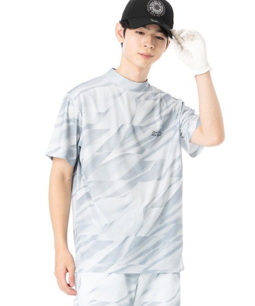 NEW ERA(ニューエラ)の「ニューエラゴルフ ミッドネック半袖Tシャツ(ポロシャツ・メンズ・ブラック/ホワイト・M/XL/S/L/XXL)」の5枚目の写真