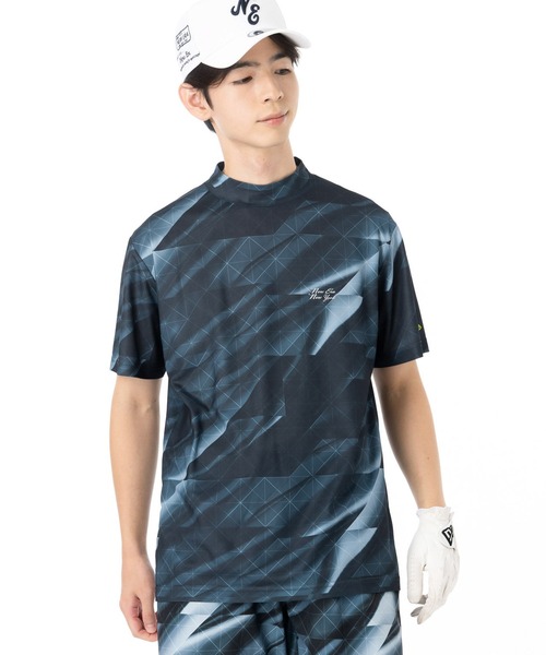 NEW ERA(ニューエラ)の「ニューエラゴルフ ミッドネック半袖Tシャツ(ポロシャツ・メンズ・ブラック/ホワイト・M/XL/S/L/XXL)」の18枚目の写真