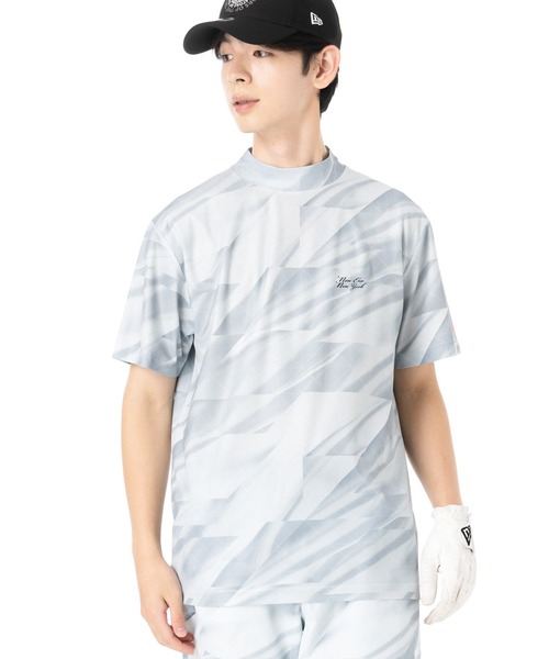 NEW ERA(ニューエラ)の「ニューエラゴルフ ミッドネック半袖Tシャツ(ポロシャツ・メンズ・ブラック/ホワイト・M/XL/S/L/XXL)」の3枚目の写真