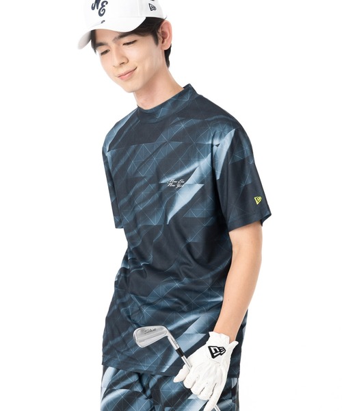 NEW ERA(ニューエラ)の「ニューエラゴルフ ミッドネック半袖Tシャツ(ポロシャツ・メンズ・ブラック/ホワイト・M/XL/S/L/XXL)」の19枚目の写真