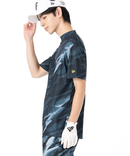 NEW ERA(ニューエラ)の「ニューエラゴルフ ミッドネック半袖Tシャツ(ポロシャツ・メンズ・ブラック/ホワイト・M/XL/S/L/XXL)」の21枚目の写真