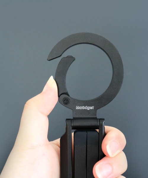 MaGdget(マジェット)の「〈MaGdget/マジェット〉Carabiner Stand/カラビナスタンド(スマホグッズ・メンズ・ブラック・ONE SIZE)」の10枚目の写真
