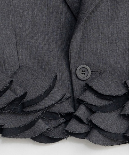 PRANK PROJECT（プランクプロジェクト）の「モチーフヘムジャケット / Motif Hem Jacket（テーラードジャケット・レディース・グレー/ブラック・FREE）」の11枚目の写真