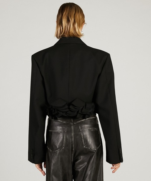 PRANK PROJECT（プランクプロジェクト）の「モチーフヘムジャケット / Motif Hem Jacket（テーラードジャケット・レディース・グレー/ブラック・FREE）」の21枚目の写真