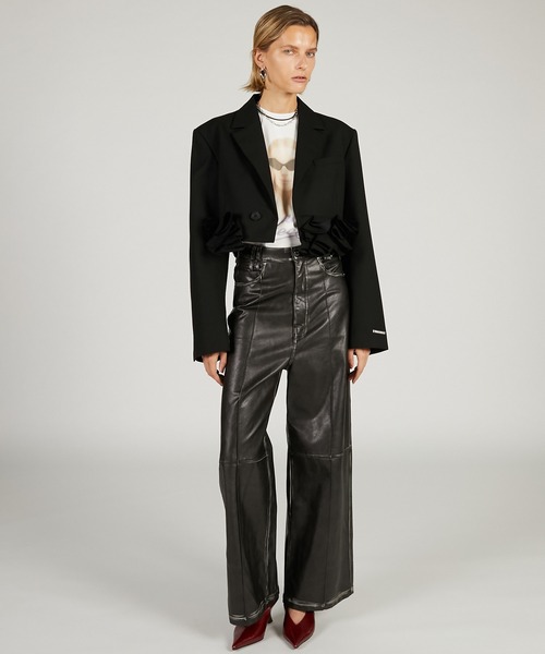 PRANK PROJECT（プランクプロジェクト）の「モチーフヘムジャケット / Motif Hem Jacket（テーラードジャケット・レディース・グレー/ブラック・FREE）」の15枚目の写真