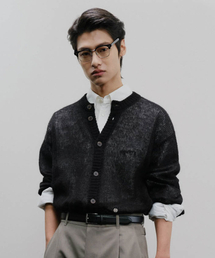 WEB DOUBLE-RIB CARDIGAN Black