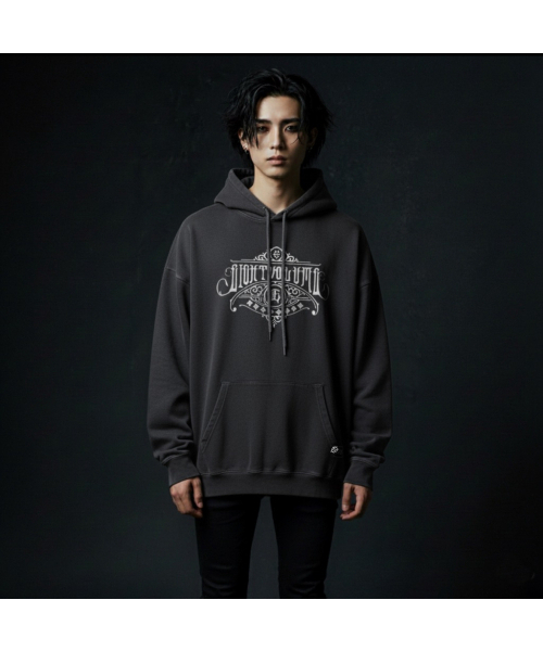 EIGHTVOLUME（エイトボリューム）の「EVユニソンピグメント起毛フードパーカー（ダークグレー）（パーカー・メンズ・その他・MEDIUM/LARGE）」の2枚目の写真