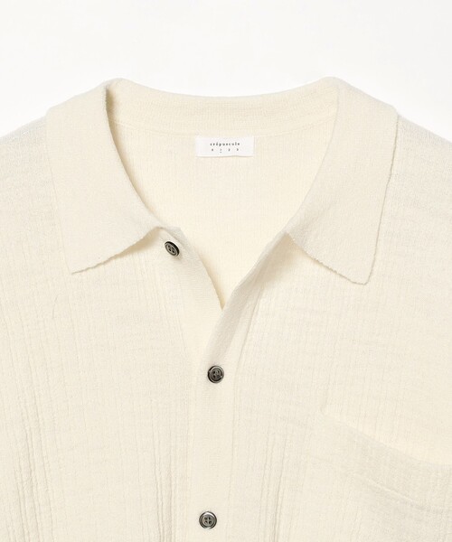 crepuscule(クレプスキュール)の「crepuscule / Knit Shirt(シャツ/ブラウス・メンズ・ホワイト/ブラック・M/L/XL)」の10枚目の写真
