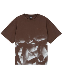 TONSIL（トンスル）の「スプレーダイ 半袖Tシャツ ブラウン（Tシャツ/カットソー）」