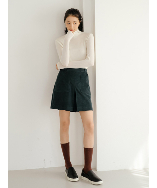 NITINA(ニティナ)の「コーデュロイスカート GR(スカート・レディース・グリーン・SMALL/MEDIUM)」の4枚目の写真