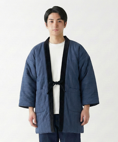 KYOETSU(キョウエツ)の「リバーシブルフリース半纏 しじら ポリエステル(その他アウター・メンズ・その他4/その他6/その他5/その他3/その他2/その他1/その他7/その他9/その他10/その他8/その他11・L/M)」の3枚目の写真