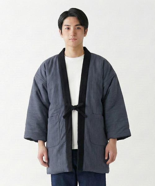 KYOETSU(キョウエツ)の「リバーシブルフリース半纏 しじら ポリエステル(その他アウター・メンズ・その他4/その他6/その他5/その他3/その他2/その他1/その他7/その他9/その他10/その他8/その他11・L/M)」の4枚目の写真