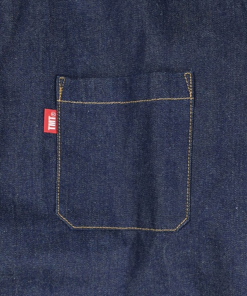 TMT（ティーエムティー）の「【TMT/ティーエムティー】WIDE 12oz DENIM SHIRTS（シャツ/ブラウス・メンズ・インディゴブルー・FREE）」の4枚目の写真