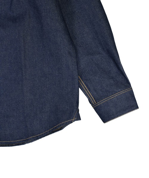 TMT（ティーエムティー）の「【TMT/ティーエムティー】WIDE 12oz DENIM SHIRTS（シャツ/ブラウス・メンズ・インディゴブルー・FREE）」の5枚目の写真