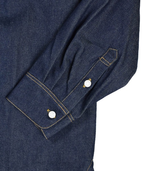 TMT（ティーエムティー）の「【TMT/ティーエムティー】WIDE 12oz DENIM SHIRTS（シャツ/ブラウス・メンズ・インディゴブルー・FREE）」の8枚目の写真