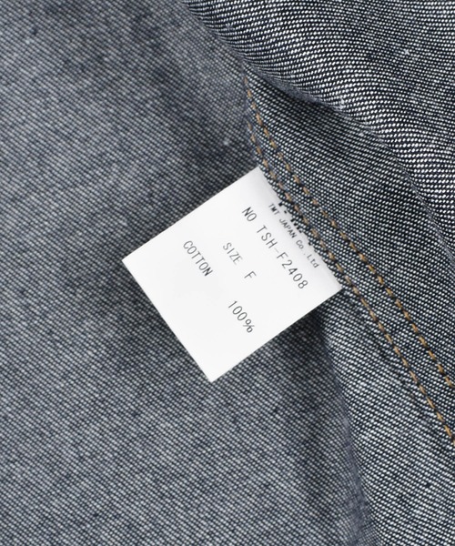 TMT（ティーエムティー）の「【TMT/ティーエムティー】WIDE 12oz DENIM SHIRTS（シャツ/ブラウス・メンズ・インディゴブルー・FREE）」の10枚目の写真