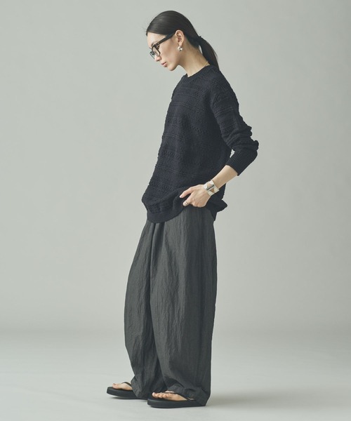 【24SS美品】カレンソロジー ストレッチプルオーバー　ブラック Curensology（カレンソロジー）の「Curensology(カレンソロジー