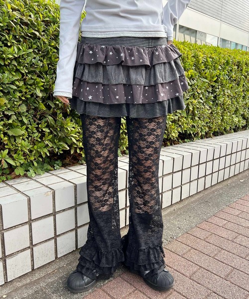 WC（ダブル シー）の「スターアソートティアードミニスカート（スカート・レディース・ホワイト/グレー・FREE）」の10枚目の写真