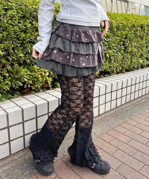 WC（ダブル シー）の「スターアソートティアードミニスカート（スカート・レディース・ホワイト/グレー・FREE）」の11枚目の写真