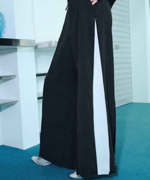 seyto（セイト）の「Slash line pin tuck wide pants / スラッシュラインタックワイドパンツ（スラックス・メンズ・チャコールグレー・1/2/3）」の19枚目の写真
