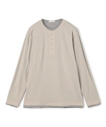 ストレッチ天竺 レイヤードカットソー