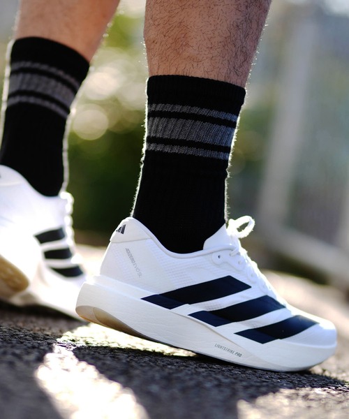 adidas/アディダス スニーカー ランニング 厚底 Adizero EVO SL WOVEN M アディゼロ JR1912