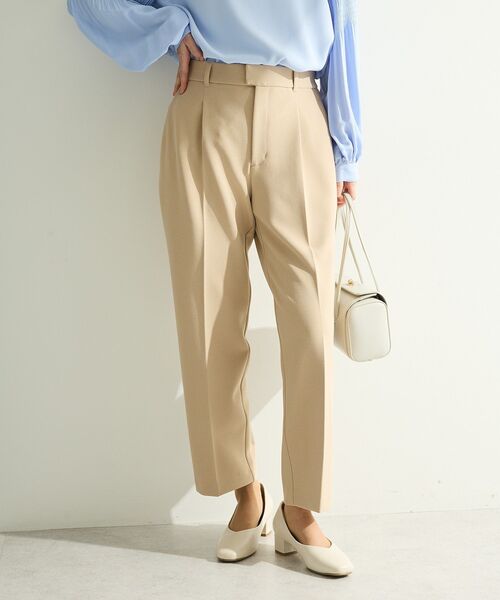 Green　Parks（グリーンパークス）の「O.きれいシルエットテーパードパンツ（その他パンツ・レディース・ライトベージュ/ブラック/ネイビー/ホワイト系その他2/サックスブルー・M/L）」の11枚目の写真