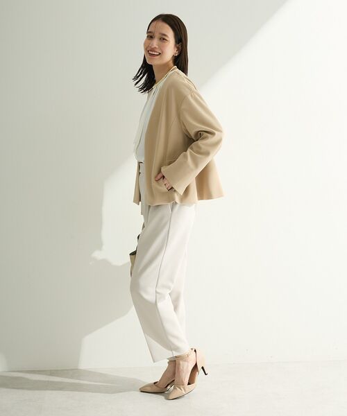 Green　Parks（グリーンパークス）の「O.きれいシルエットテーパードパンツ（その他パンツ・レディース・ライトベージュ/ブラック/ネイビー/ホワイト系その他2/サックスブルー・M/L）」の13枚目の写真