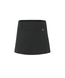 BELT MINI SKIRT-BLACK