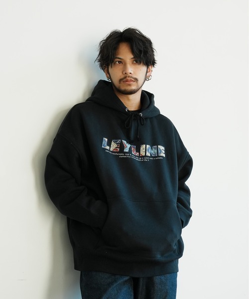 Leyline(レイライン)の「【Leyline】paisly logo parka(パーカー・メンズ・ホワイト/ブラック・XL)」の2枚目の写真
